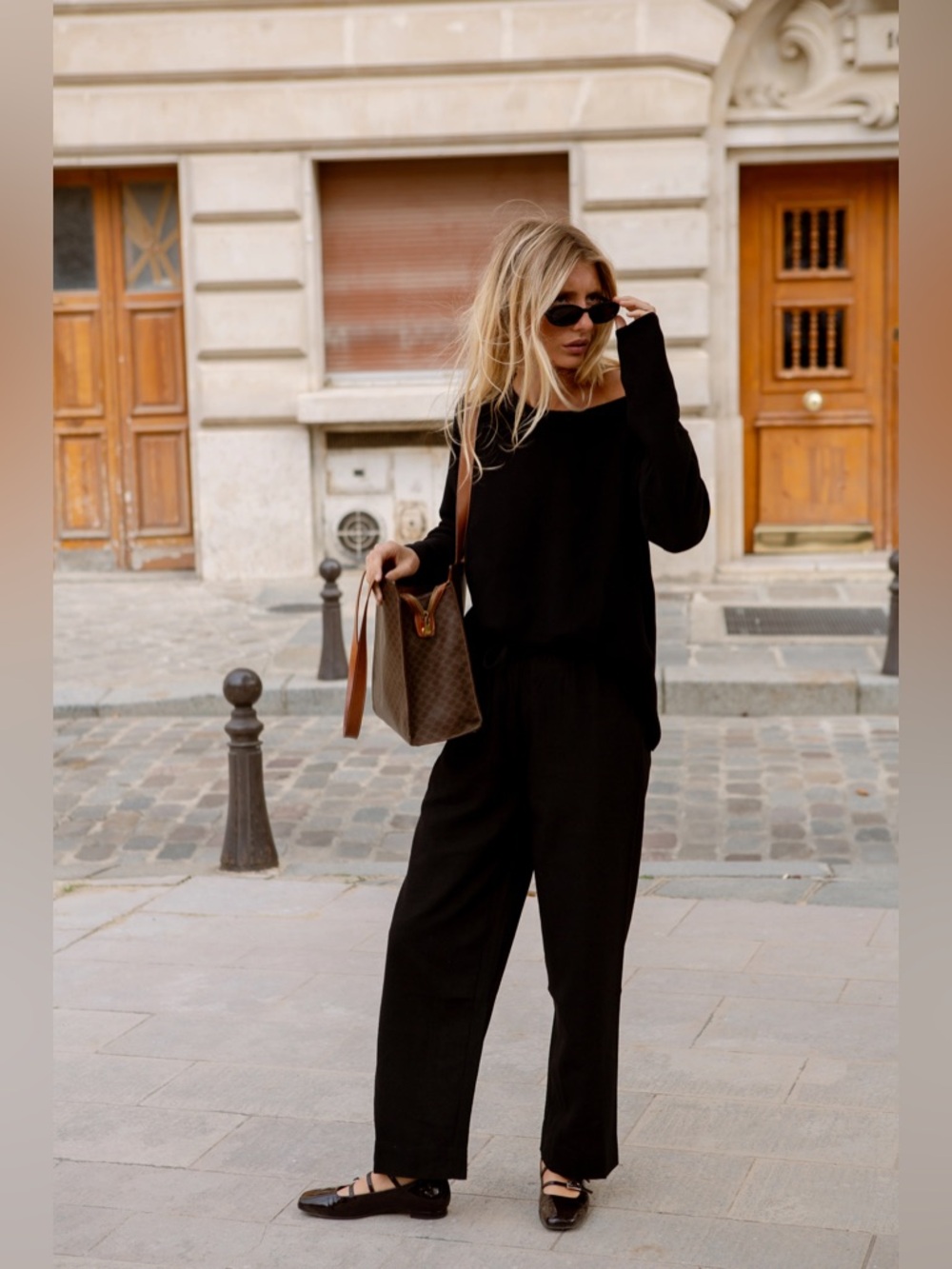 Woven Silk Pants Black Small - Picture 3 of 9